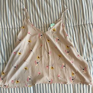 Large floral cami blouse